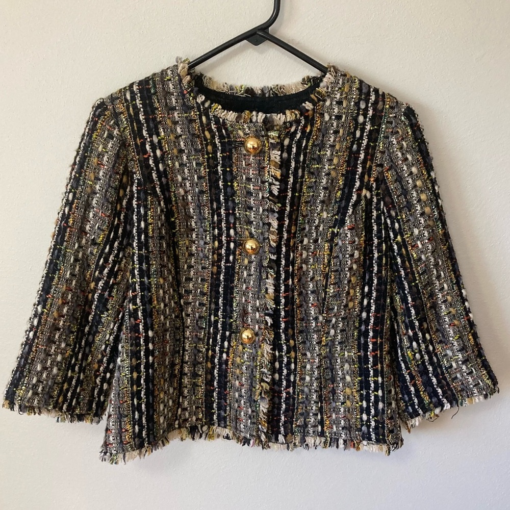 Cabi Tweed Blazer Small